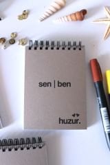 SEVGİLİLER GÜNÜNE ÖZEL ÜÇLÜ NOT DEFTERİ SETİ BEJ