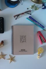 YENİDEN BAŞLA BASİC AJANDA 2026 HAFTALIK AJANDA DOKULU SERİ PUDRA