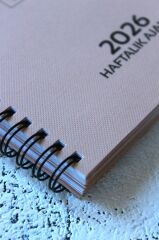YENİDEN BAŞLA BASİC AJANDA 2026 HAFTALIK AJANDA DOKULU SERİ PUDRA