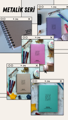 YENİDEN BAŞLA BASİC AJANDA 2026 HAFTALIK AJANDA METALİK SERİ