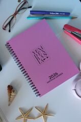 YENİDEN BAŞLA BASİC AJANDA 2026 HAFTALIK AJANDA METALİK SERİ METALİK PEMBE