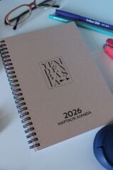 YENİDEN BAŞLA BASİC AJANDA 2026 HAFTALIK AJANDA METALİK SERİ METALİK PUDRA