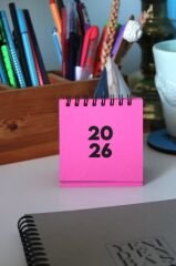 2026 MİNİ TAKVİM (11 RENK) PEMBE