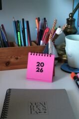 2026 MİNİ TAKVİM (11 RENK) PEMBE