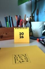 2026 MİNİ TAKVİM (11 RENK) SARI