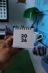 2026 MİNİ TAKVİM (11 RENK) %100 GERİ DÖNÜŞTÜRÜLMÜŞ