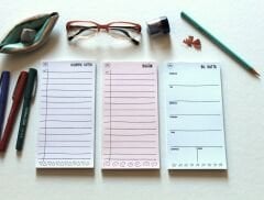 MİNİ PLANLAYICI 3LÜ SET (BUGÜN-BU HAFTA-ALIŞVERİŞ LİSTESİ) (5 RENK) SET 2-PEMBE-MOR-MAVİ