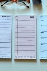 MİNİ PLANLAYICI 3LÜ SET (BUGÜN-BU HAFTA-ALIŞVERİŞ LİSTESİ) (5 RENK) SET 2-PEMBE-MOR-MAVİ