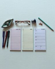 MİNİ PLANLAYICI 3LÜ SET (BUGÜN-BU HAFTA-ALIŞVERİŞ LİSTESİ) (5 RENK) SET5 -SARI-PEMBE-MOR