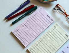 MİNİ PLANLAYICI 3LÜ SET (BUGÜN-BU HAFTA-ALIŞVERİŞ LİSTESİ) (5 RENK) SET5 -SARI-PEMBE-MOR
