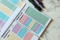 GÖKKUŞAĞI PLANLAYICI SET 1 (HAFTALIK - GÜNLÜK - YEMEK PLANLAYICI)