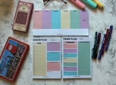GÖKKUŞAĞI PLANLAYICI SET 2 (HAFTALIK - GÜNLÜK - YEMEK PLANLAYICI)