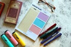 GÖKKUŞAĞI PLANLAYICI SET 2 (HAFTALIK - GÜNLÜK - YEMEK PLANLAYICI)