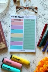 GÖKKUŞAĞI PLANLAYICI SET 2 (HAFTALIK - GÜNLÜK - YEMEK PLANLAYICI)