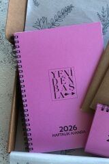 YILBAŞINA ÖZEL PERA AJANDA KUTUSU KAMPANYASI METALİK PEMBE